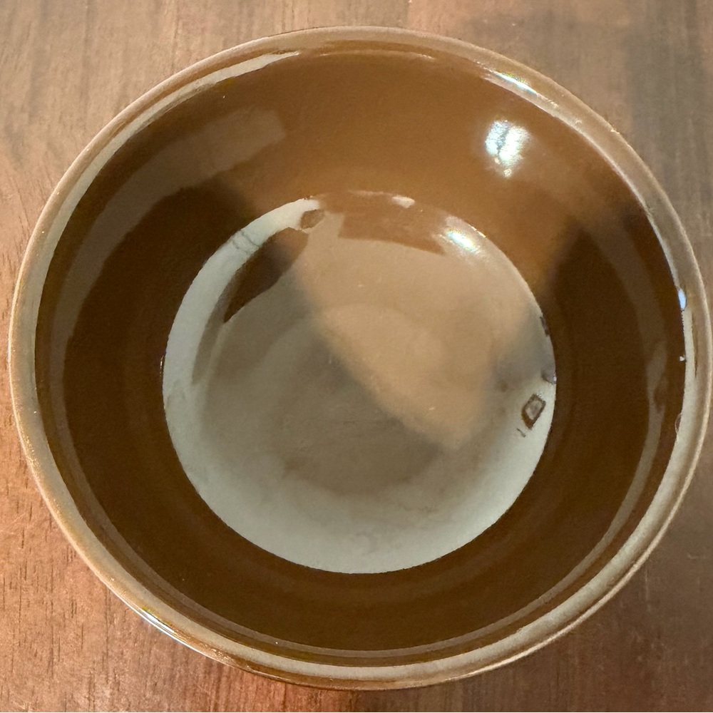 Longaberger Pottery Chocolate Brown 5 Inch Bowl - Picture 2 of 4